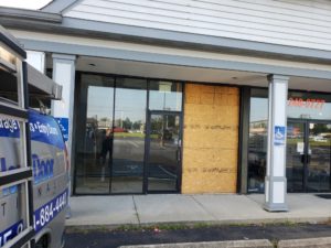 Broken Storefront Glass
